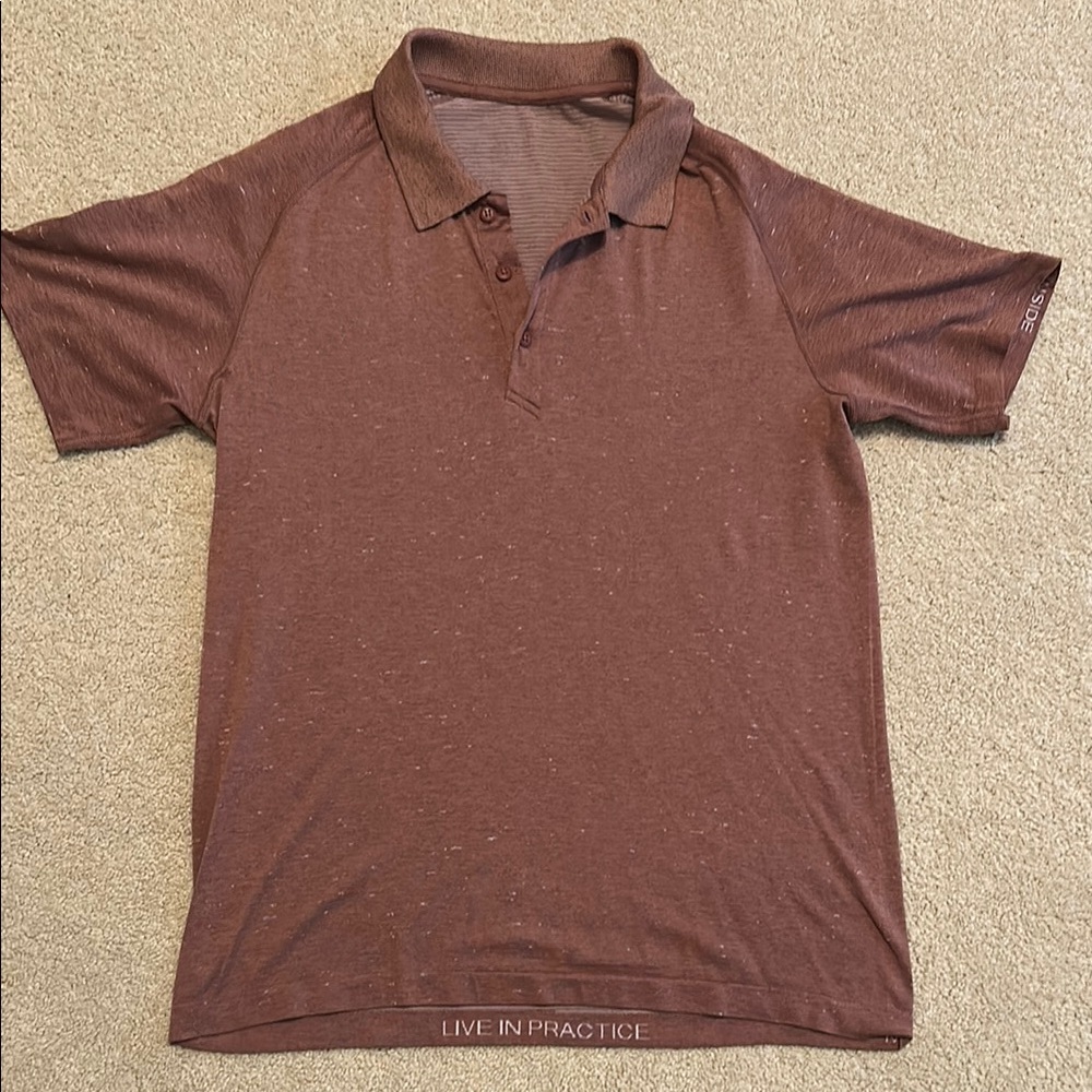 lululemon athletica Maroon Polo Shirt